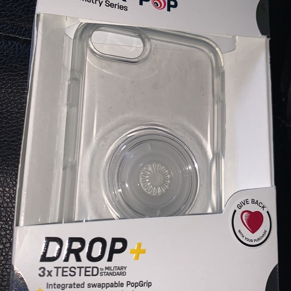 Otter + Pop Symmetry Series Phone Case for iPhone 8/7/SE- Clear - Picture 2 of 2